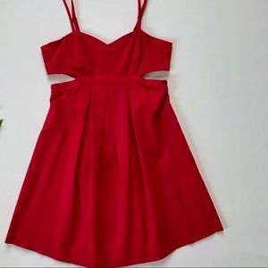 Sparkle & Fade side cut out mini dress